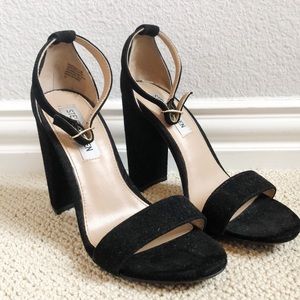 Steve Madden Carrson Heels Black Suede